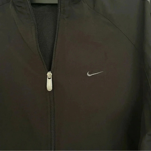 Nike Windbreaker Fall Spring Zip Up Breathable Black Jacket Men’s Size Large - Picture 2 of 8